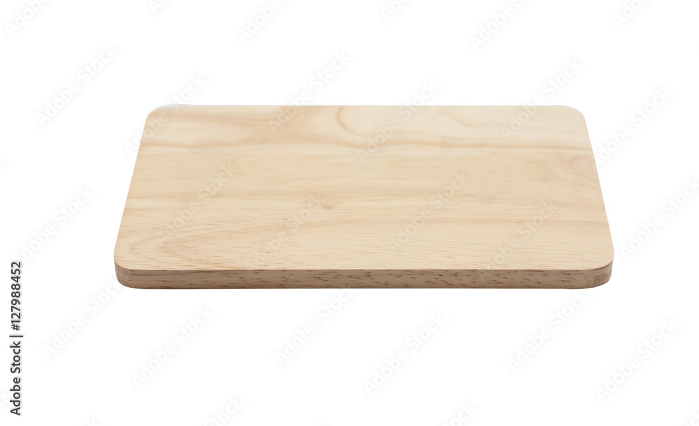 Empty top of wooden shelf isolated on white background. For prod Empty top of wooden shelf isolated on white background. For prod