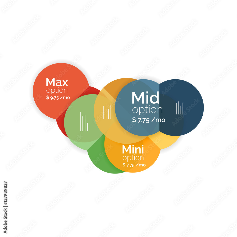 Circle business option diagrams Circle business option diagrams