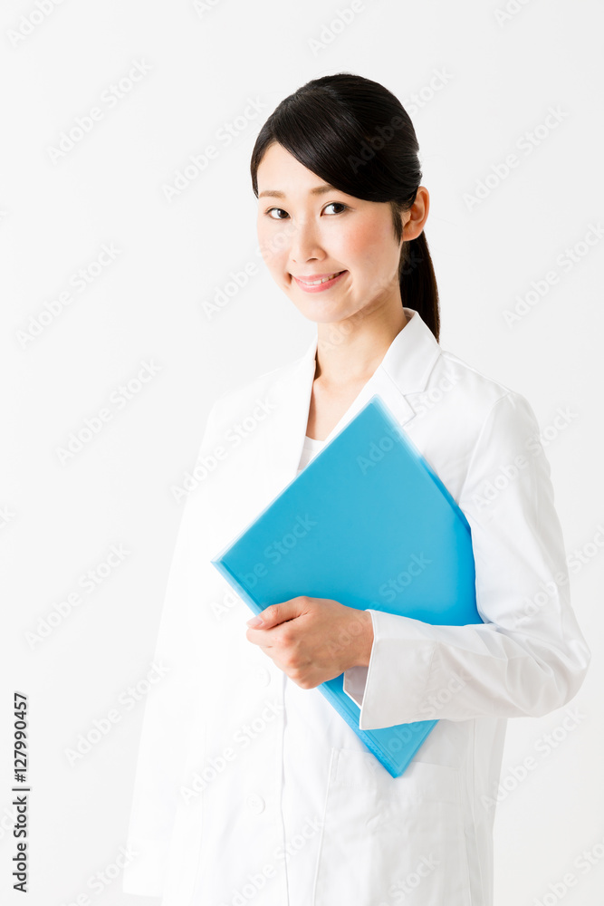 portrait of young asian doctor isolated on white background portrait of young asian doctor isolated on white background