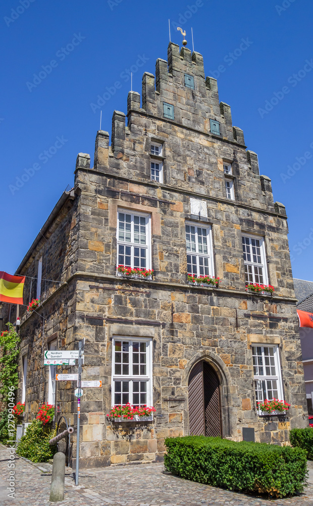 Old town hall in the center of Schuttorf