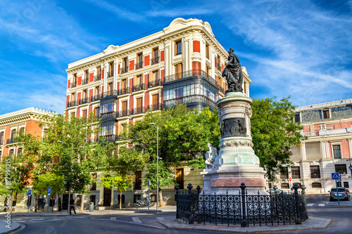 Statue of Maria Cristina near the Museo del Prado - Madrid photo