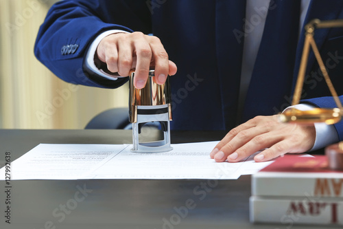 Notary public in office sta...