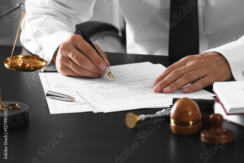 Notary public in office sig...
