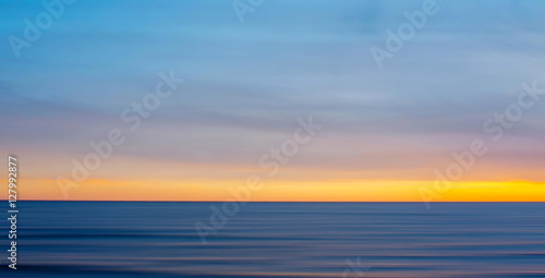 Blue Ocean Sunset Abstract at Chatham, Cape Cod