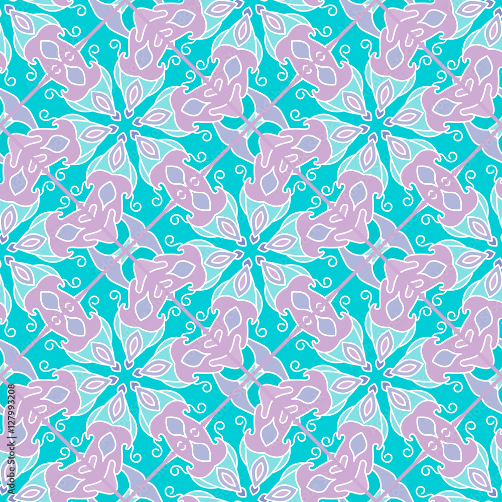 Seamless tile floral pattern Seamless tile floral pattern