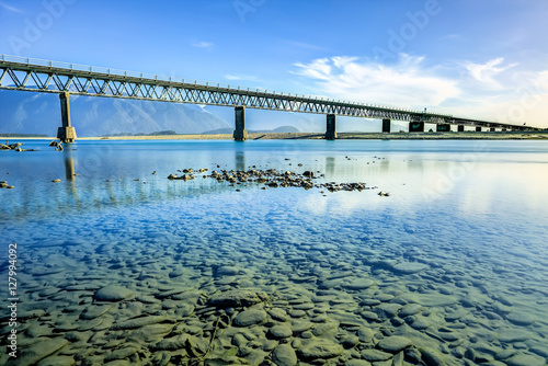 Bridging the gap, Haast Bridge, Haast River, Westland, New Zealand