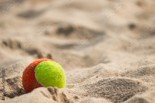Ball on sea beach © evepj