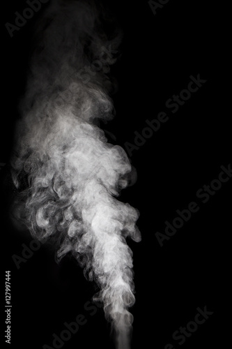 close up of smoke on black background