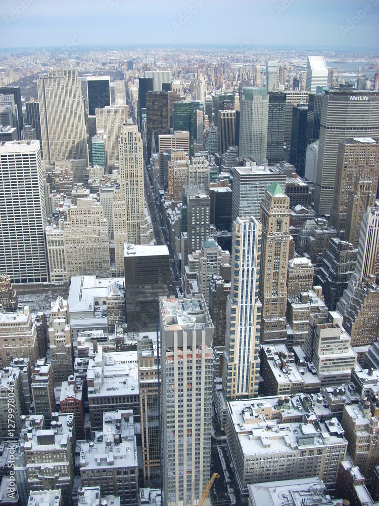 Fototapeta premium Nowy Jork pod śniegiem