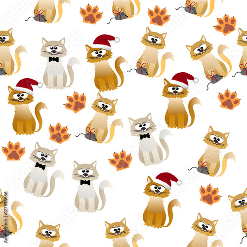 pattern with cute cats