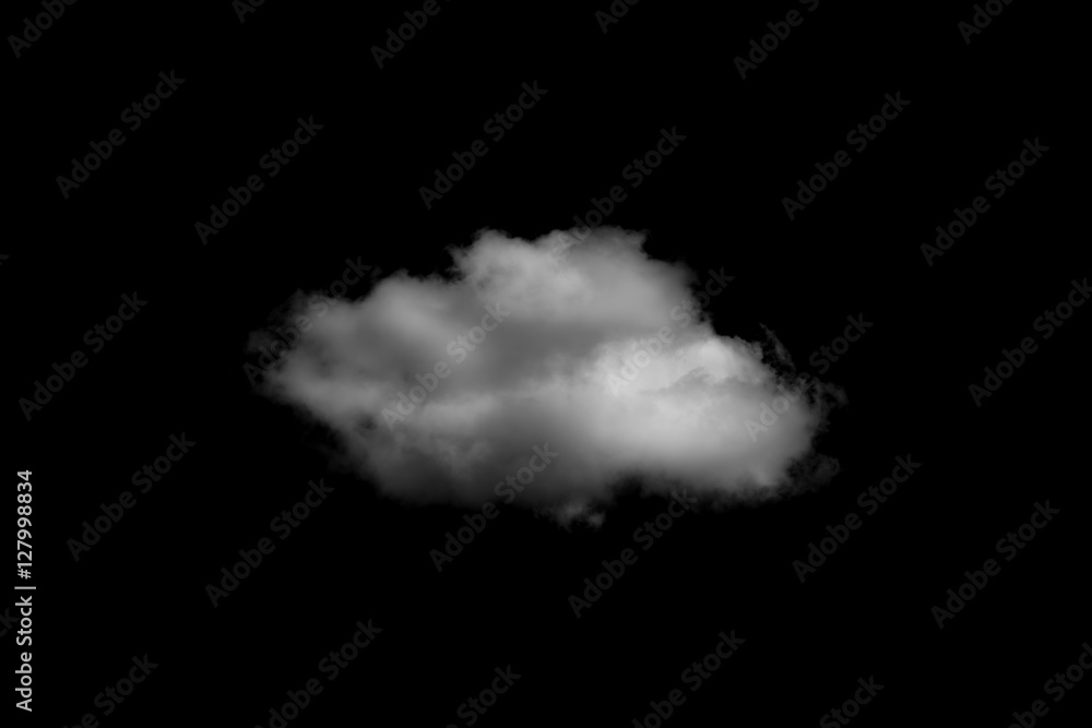 Clouds on black background Clouds on black background