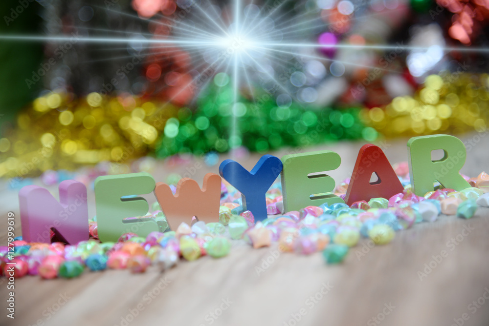 Obraz premium Happy new year, Gradient background