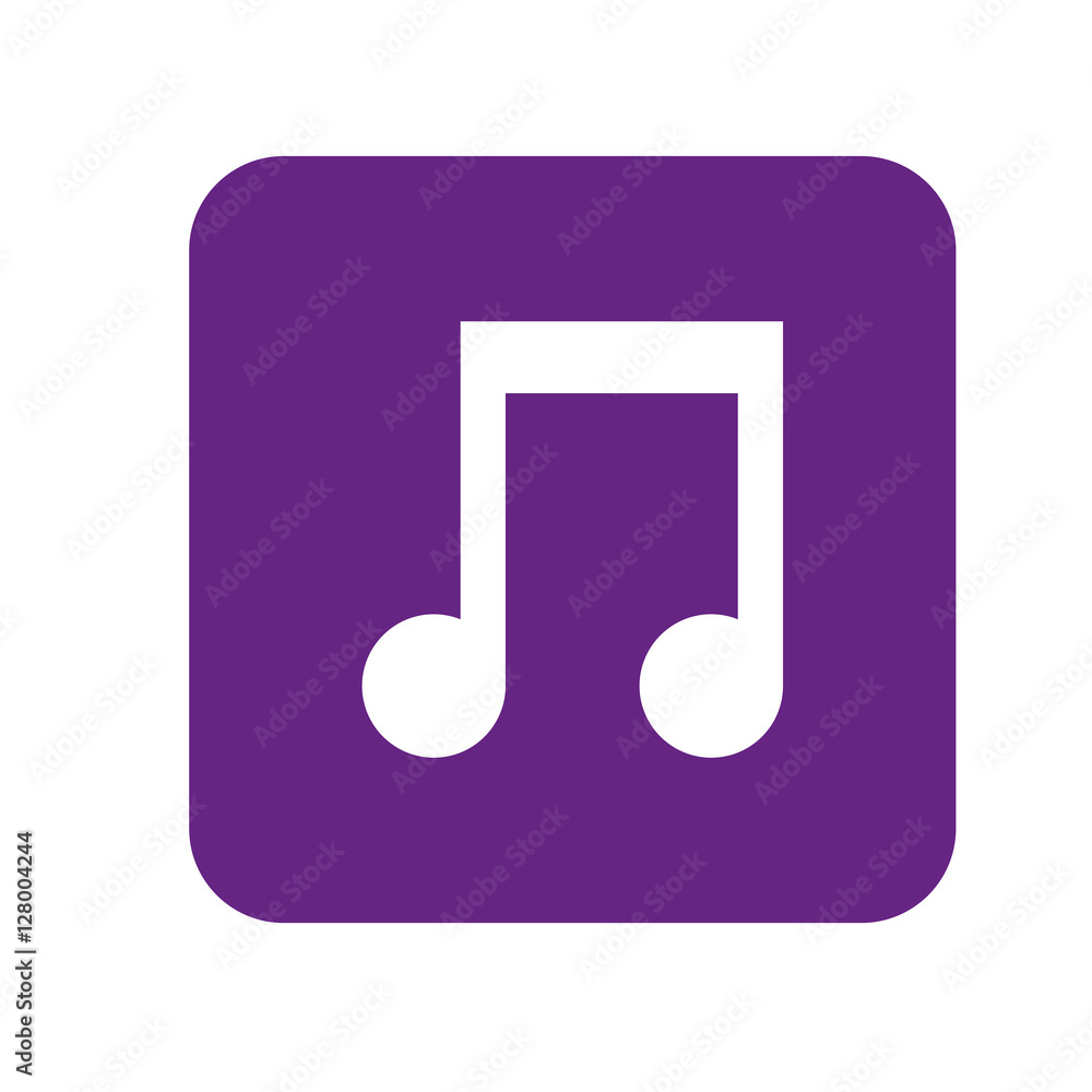 Music note symbol icon vector illustration graphic design