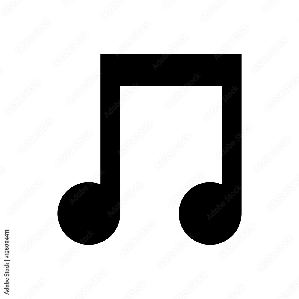 Music note symbol icon vector illustration graphic design Music note symbol icon vector illustration graphic design