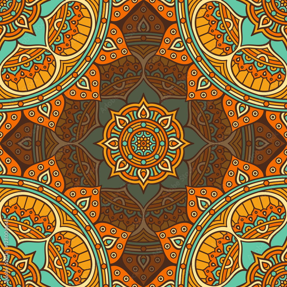 Ethnic floral seamless pattern Ethnic floral seamless pattern