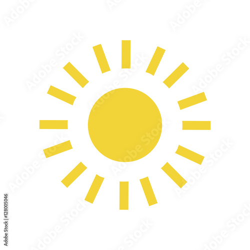 Sun light glow icon vector illustration graphic design