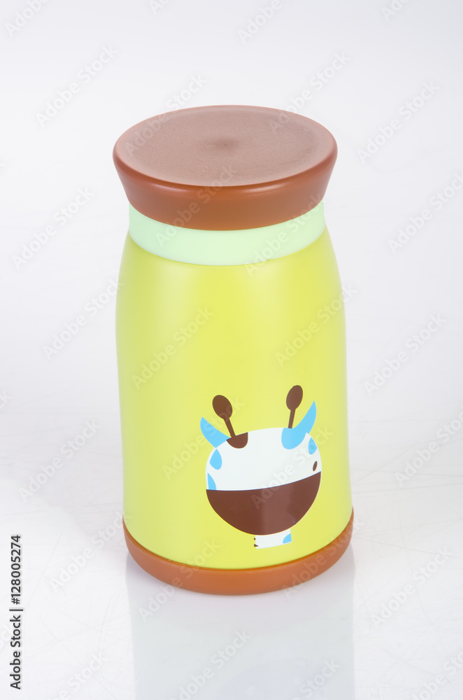 Thermo or Thermo flask on a background. Thermo or Thermo flask on a background.