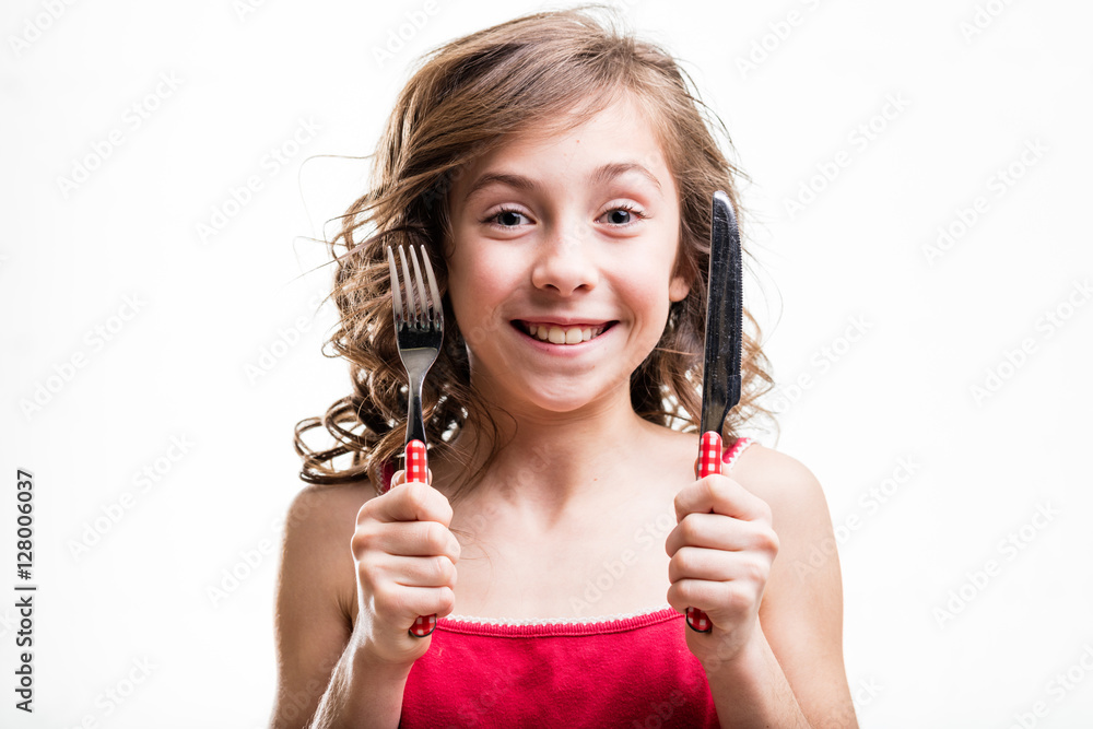 girl ready to eat as much as she can girl ready to eat as much as she can