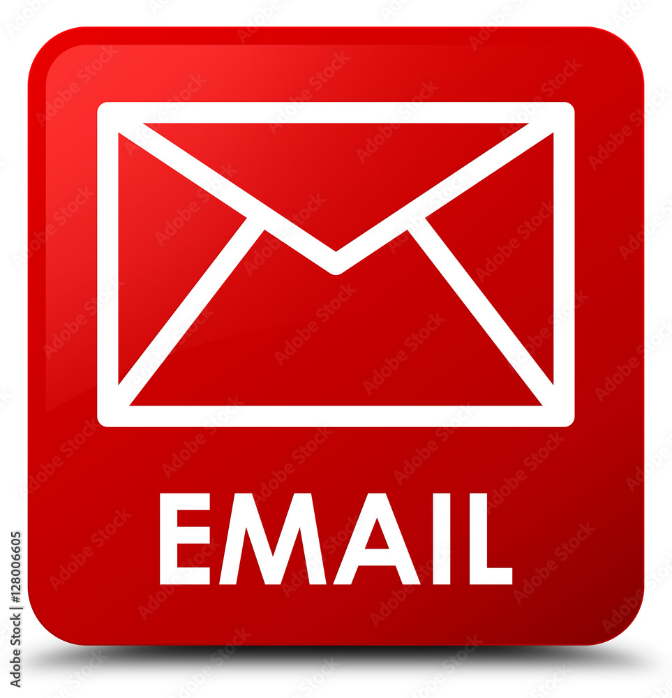 Email red square button Email red square button