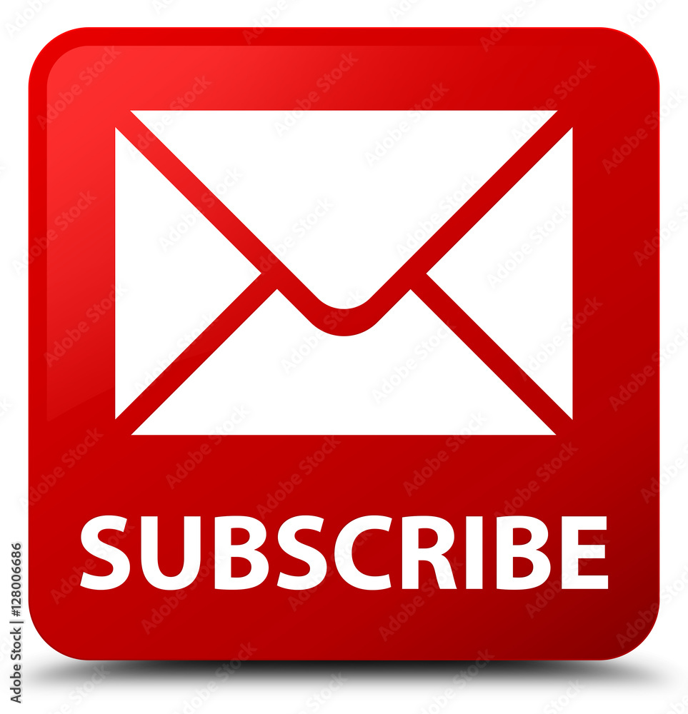 Subscribe (email icon) red square button Subscribe (email icon) red square button