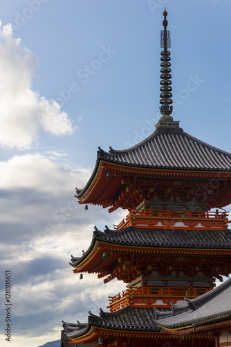 3 stories pagoda in Kiyomizu-dera  Kyoto  Japan