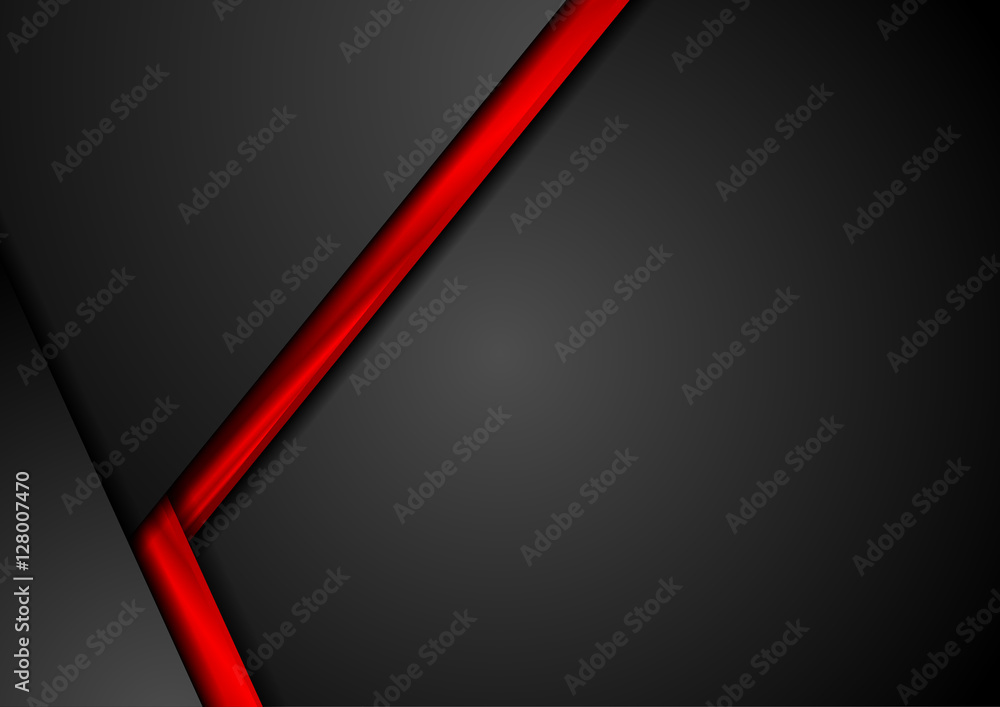 Tech corporate black and red background Stock Vector | Adobe Stock
