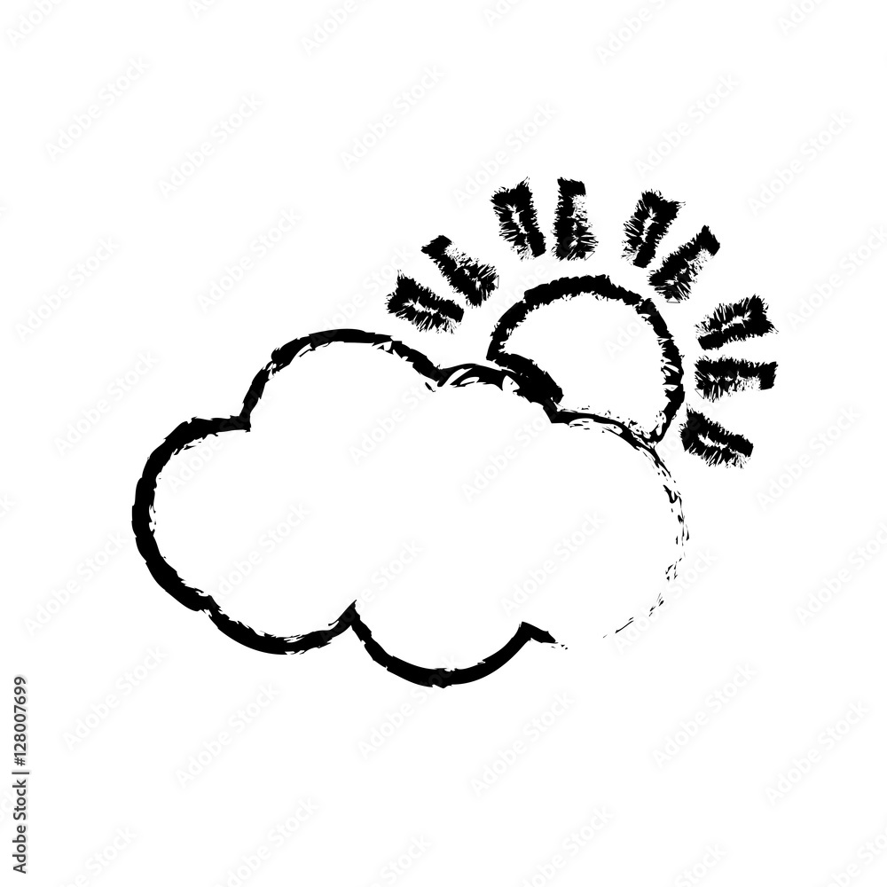 weather sun cloud icon vector illustration graphic design weather sun cloud icon vector illustration graphic design