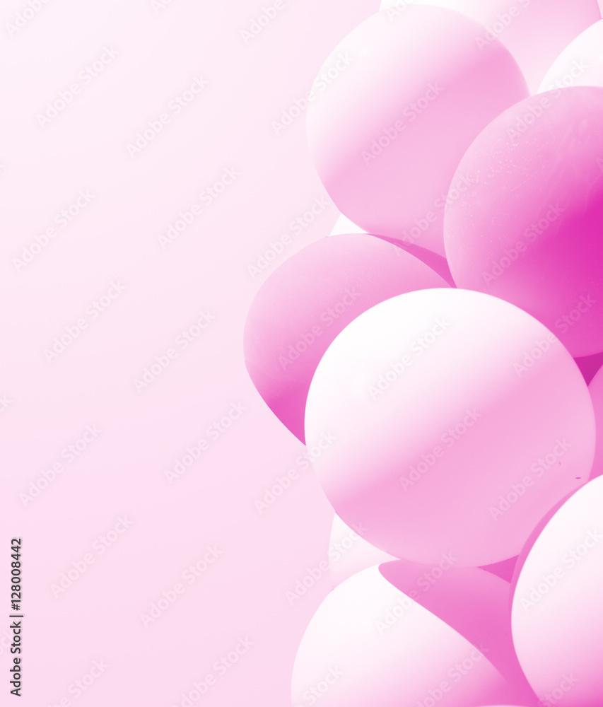 Pastel balloons for background
