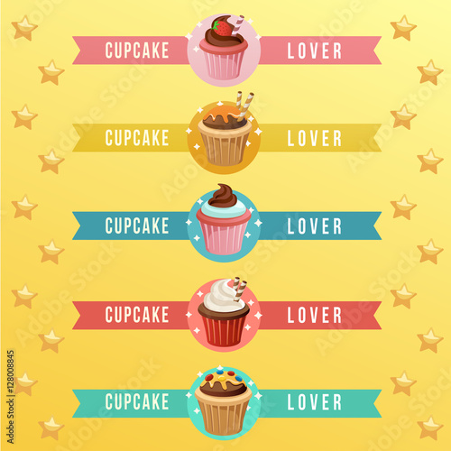 Cupcake Elements : Vector Illustration
