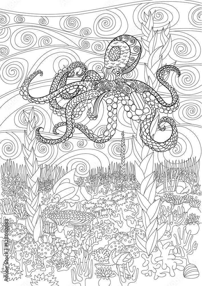 Octopus with high details.