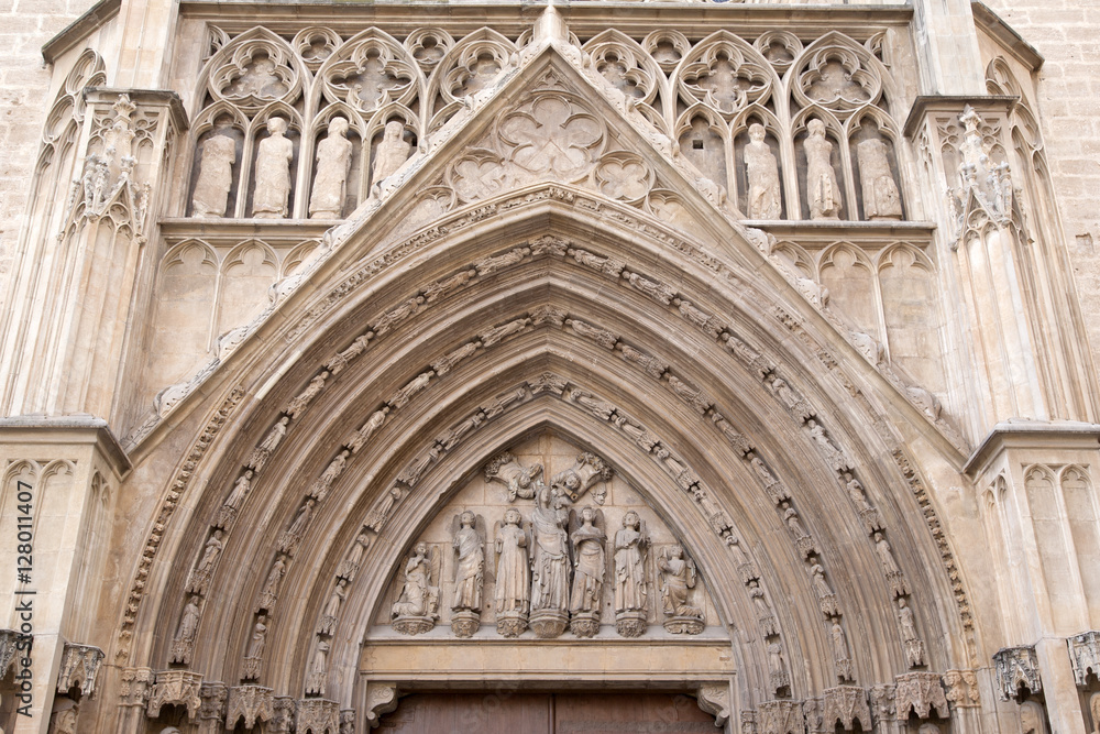 Cathedral Church Entrance, Valencia