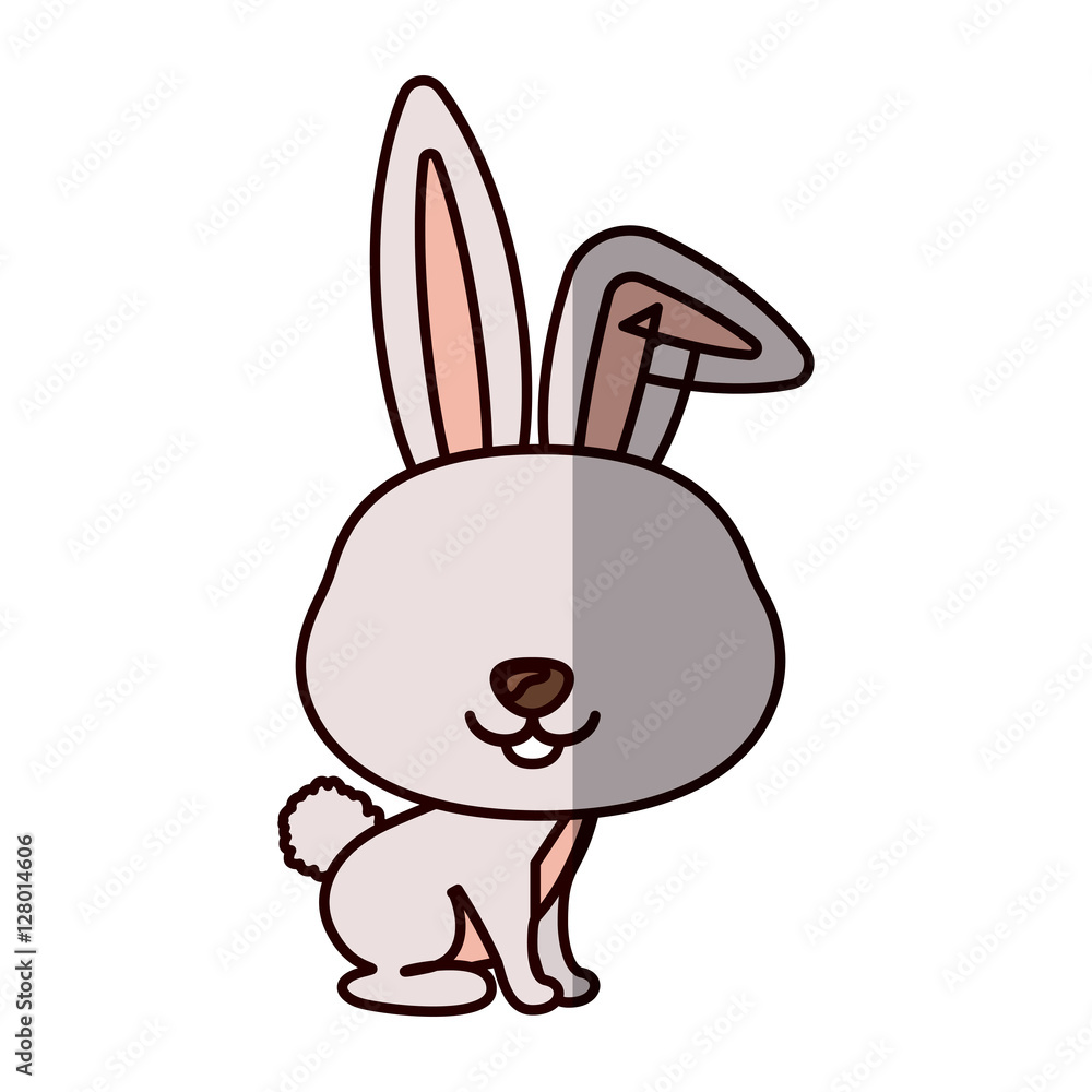 Rabbit cartoon icon. Animal cute adorable creature and friendly theme. Isolated design. Vector illustration Rabbit cartoon icon. Animal cute adorable creature and friendly theme. Isolated design. Vector illustration