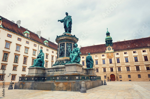 Monument to Emperor Franz I of Austria in the Hofburg palace in Vienna, Austria