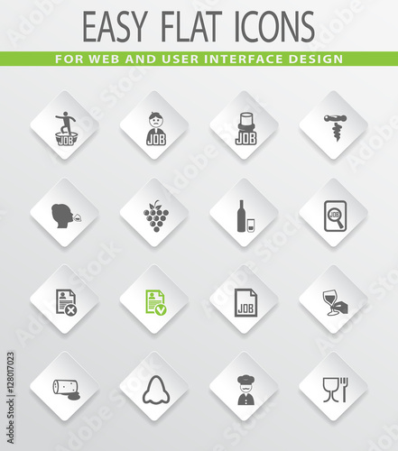 Job icons set