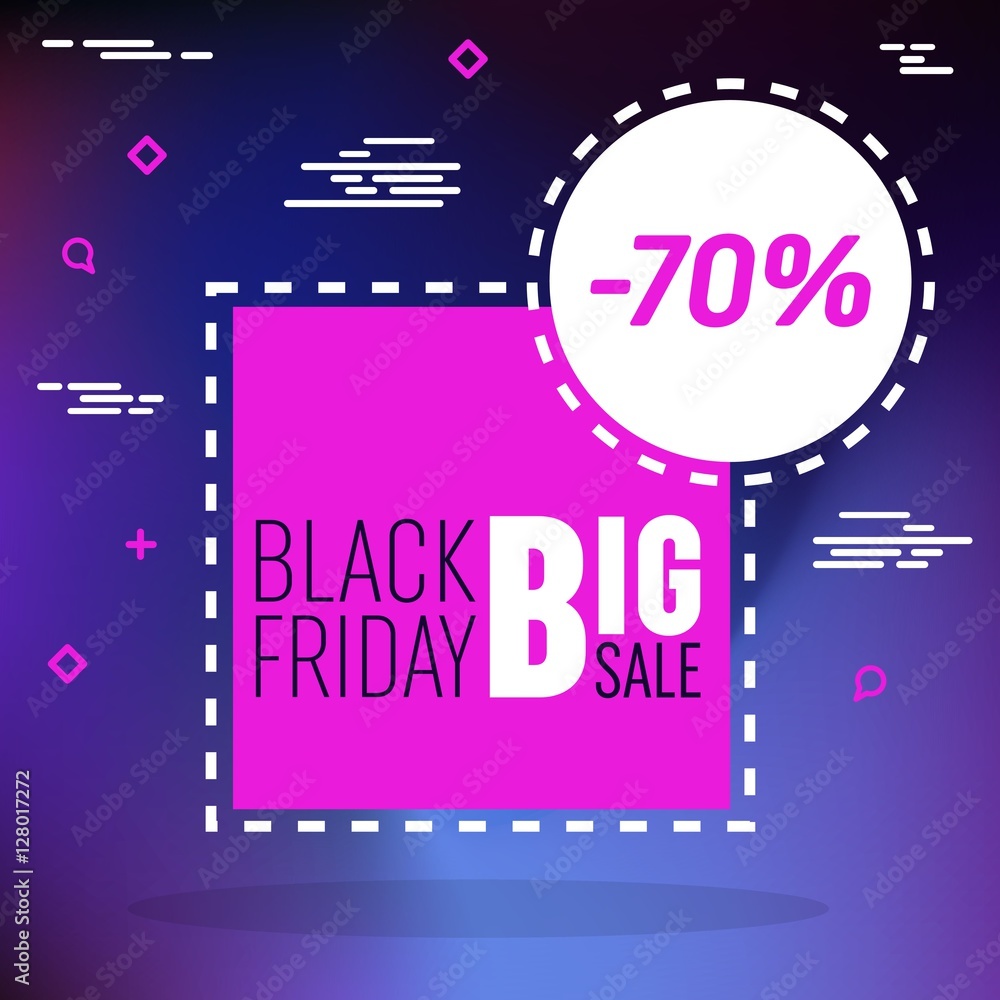 Fototapeta premium Abstract vector black friday sale layout background. For art template design, list, page, mockup brochure style, banner, idea, cover, booklet, print, flyer, book, blank, card, ad, sign, poster, badge