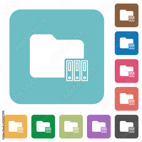 Organize folder square flat icons photo