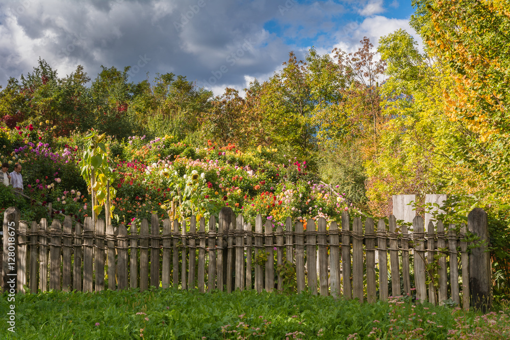 The Botanic Gardens of Trauttmansdorff Castle, Merano, Italy, offer many attractions with botanical species and varieties of plants from all over the world