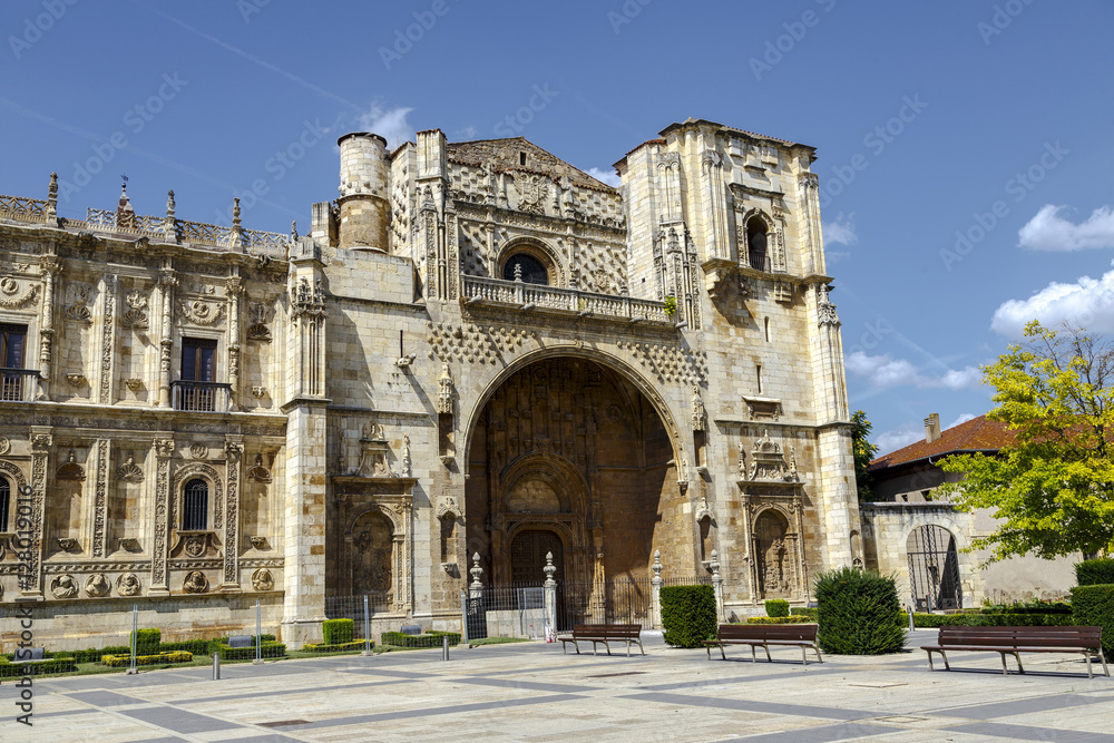 San Marcos Monastery of the sixteenth century in San Marcos square. Leon