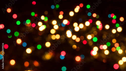 Christmas bokeh lights