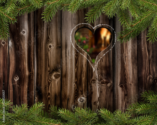 Blick ins Weihnachtszimmer