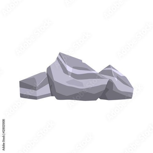 Grey Layered Rock Isolated Element Of Forest Landscape Design For The Flash Game Landscaping Purposes