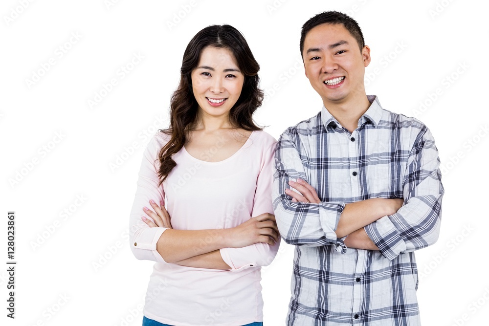 Portrait of confident smiling couple while standing Portrait of confident smiling couple while standing
