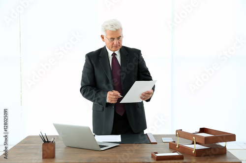 Successful businessman work...