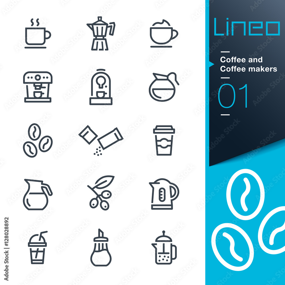Lineo - Coffee line icons Lineo - Coffee line icons