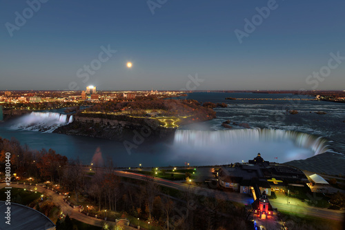 Photography Moonrise at Niagara Falls