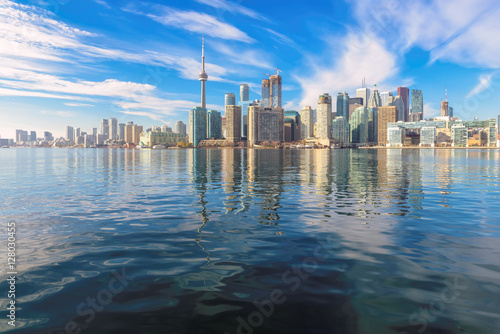 Photography The beautiful Toronto's skyline over Lake Ontario at sunny day