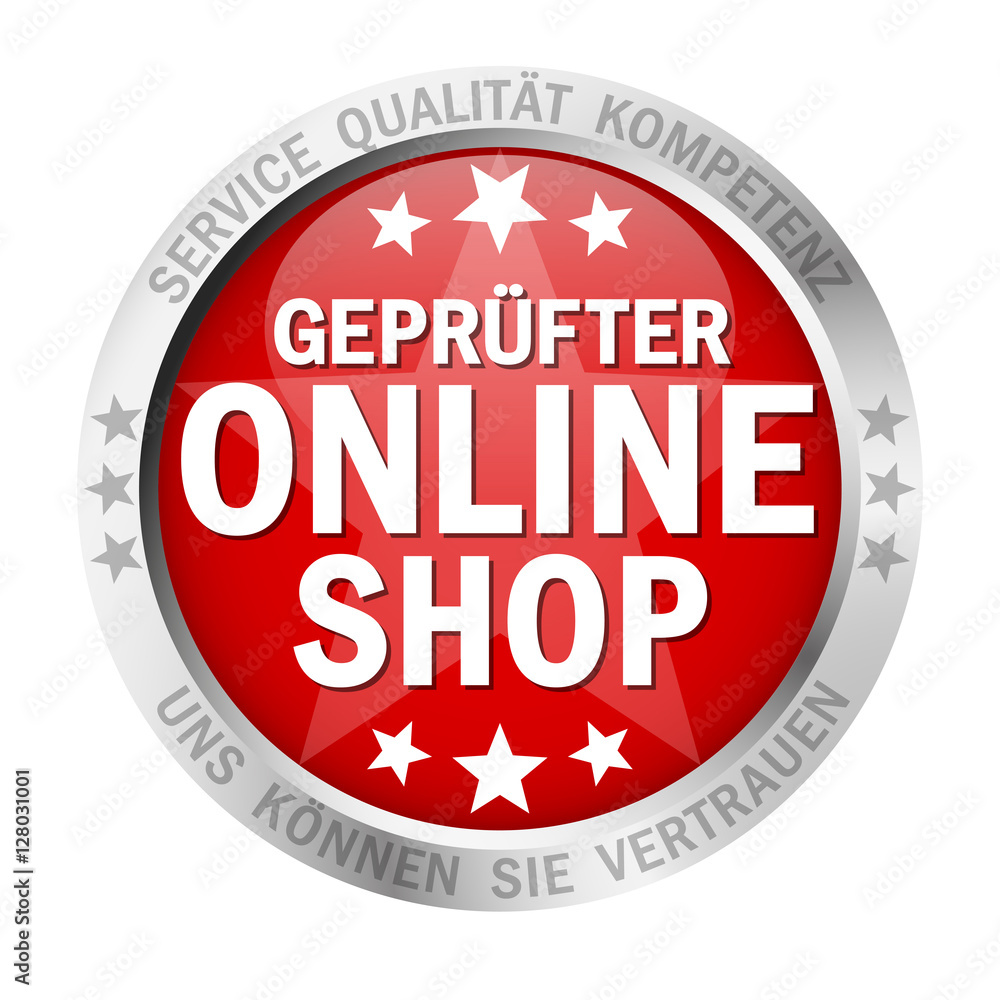 Button Geprüfter Online Shop