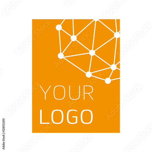 Logotype isolated on white background for different companies, as web agency, start-up, software house, engineering, R&D, chemical, pharmaceutical industry, new business, consulting, optimization