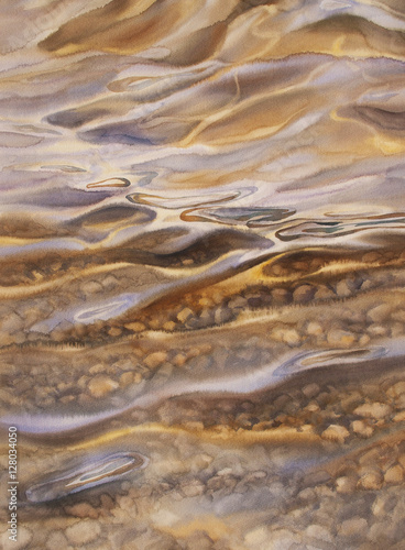 golden water watercolor © Egle