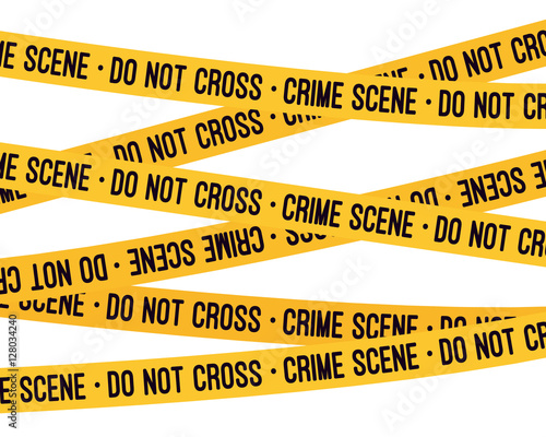Crime scene yellow tape